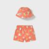 Picture of Mayoral Boys Summer Swim Shorts & Reversible Sunhat Set  X 2 - Coral Blue