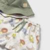 Picture of PRE ORDER Mayoral Boys Summer Swim Shorts & Reversible Sunhat Set  X 2 - Cream Khaki