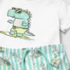 Picture of Mayoral Boys Summer T-shirt & Dinosaur Swim Shorts Set  X 2 - White Green