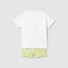 Picture of Mayoral Boys Summer T-shirt & Sailboat Swim Shorts Set  X 2 - White Blue Acid Yellow