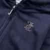 Picture of Juicy Couture Girls Diamante Zip Through Velour Hoodie - Night Sky Navy Blue 