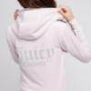 Picture of Juicy Couture Girls Diamante Zip Through Velour Hoodie - Lavender Fog