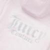 Picture of Juicy Couture Girls Diamante Zip Through Velour Hoodie - Lavender Fog