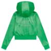 Picture of Juicy Couture Girls Diamante Zip Through Velour Hoodie - Green Bee