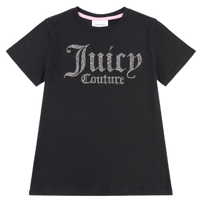 Picture of Juicy Couture Girls Diamante Fitted SS Tee - Black