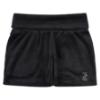 Picture of Juicy Couture Girls Diamante Logo Fold Over Waist Shorts - Black