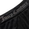 Picture of Juicy Couture Girls Diamante Logo Fold Over Waist Shorts - Black