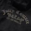 Picture of Juicy Couture Girls Arch Zip Through Diamante Velour Hoodie - Black