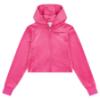 Picture of Juicy Couture Girls Arch Zip Through Diamante Velour Hoodie - Fucshia Purple