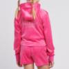 Picture of Juicy Couture Girls Arch Zip Through Diamante Velour Hoodie - Fucshia Purple