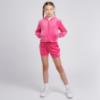 Picture of Juicy Couture Girls Arch Zip Through Diamante Velour Hoodie - Fucshia Purple