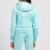 Picture of Juicy Couture Girls Arch Zip Through Diamante Velour Hoodie - Angel Blue