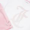 Picture of Juicy Couture Girls Logo T-shirt & Velour Popper Short Set X 2 - Pink Nectar