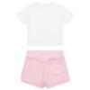 Picture of Juicy Couture Girls Logo T-shirt & Velour Popper Short Set X 2 - Pink Nectar