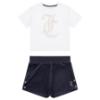 Picture of Juicy Couture Girls Logo T-shirt & Velour Popper Short Set X 2 - Night Sky Navy