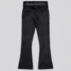 Picture of Juicy Couture Girls Diamante Logo Fold Over Velour Joggers - Black