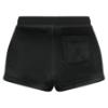 Picture of Juicy Couture Girls Diamante Velour Fold Up Shorts - Black