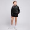 Picture of Juicy Couture Girls Diamante Velour Fold Up Shorts - Black