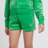 Picture of Juicy Couture Girls Diamante Velour Fold Up Shorts - Green Bee