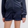 Picture of Juicy Couture Girls Diamante Velour Fold Up Shorts - Night Sky Navy