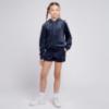 Picture of Juicy Couture Girls Diamante Velour Fold Up Shorts - Night Sky Navy