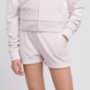 Picture of Juicy Couture Girls Diamante Velour Fold Up Shorts - Lavender Fog