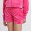 Picture of Juicy Couture Girls Diamante Logo Fold Over Waist Shorts - Fucshia Purple