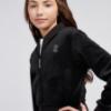 Picture of Juicy Couture Girls Cropped Zip Through Velour Sweater - Jet Black