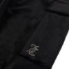 Picture of Juicy Couture Girls Cargo Cuffed Velour Joggers - Jet Black