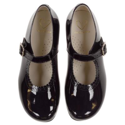 Picture of Panache Girls Mary Jane Shoe - Navy Patent 