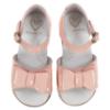 Picture of Panache Bunty Big Bow Girls Sandal - Strawberry Pink Patent