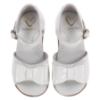 Picture of Panache Bunty Big Bow Toddler Girls Sandal - White Patent