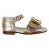 Picture of Panache Bunty Big Bow Girls Sandal - Metalic Gold Leather