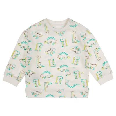 Picture of Mayoral Boys Summer Dinosaur Pullover & Shorts Set  X 2 - White Green