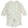 Picture of Mayoral Boys Summer Dinosaur Pullover & Shorts Set  X 2 - White Green