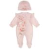 Picture of Sofija Baby Agnes Babygrow Hat Swaddle Set x 3 - Pink Floral