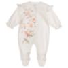 Picture of Sofija Baby Agnes Babygrow Hat Swaddle Set x 3 - Ivory Floral 