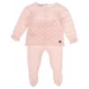 Picture of Juliana Baby Girls Knitted Openwork Sweater & Legging Set X 2 - Rosa Pink