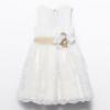 Picture of Abel & Lula Girls Special Occasion Embroidered Organza Dress - Ivory