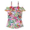 Picture of Mayoral Girls Summer Tropical Print Top & Skort Set X 2 - Orchid Pink