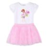 Picture of Mayoral Girls Summer T-shirt & Tulle Skirt Set X 2 - White Malva Pink