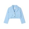 Picture of Mayoral Girls Summer Jacket & Pleated Shorts Set X 2 - Sky Blue