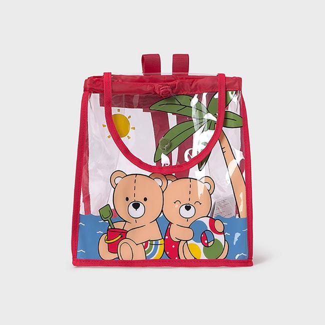 Picture of Mayoral Summer Bears Backpack - Red Blue Multi 