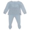 Picture of Juliana Baby Boys Knitted Openwork Sweater & Legging Set X 2 - Celeste Blue