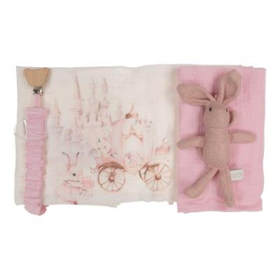 Picture of Jamiks Kids Baby Girl Teona Fairytale Muslin Gift Set X 4 - Pink 