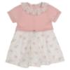 Picture of Rigola Baby Girls Organic Knit & Floral Dress & Panties Set X 2 - Rose Pink