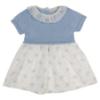 Picture of Rigola Baby Girls Organic Knit & Floral Dress & Panties Set X 2 - Blue Rose