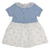 Picture of Rigola Baby Girls Organic Knit & Floral Dress & Panties Set X 2 - Blue Rose