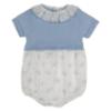 Picture of Rigola Baby Girls Organic Knit & Floral Plumetti Romper - Blue Rose 