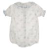 Picture of Rigola Baby Girls Organic Floral Plumetti Romper - Blue Rose